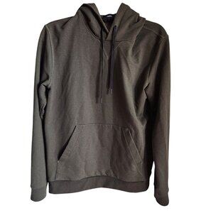 Theory Sweatshirt Men's Green Small Pullover Essential Hoodie Cloud Fleece Pocke